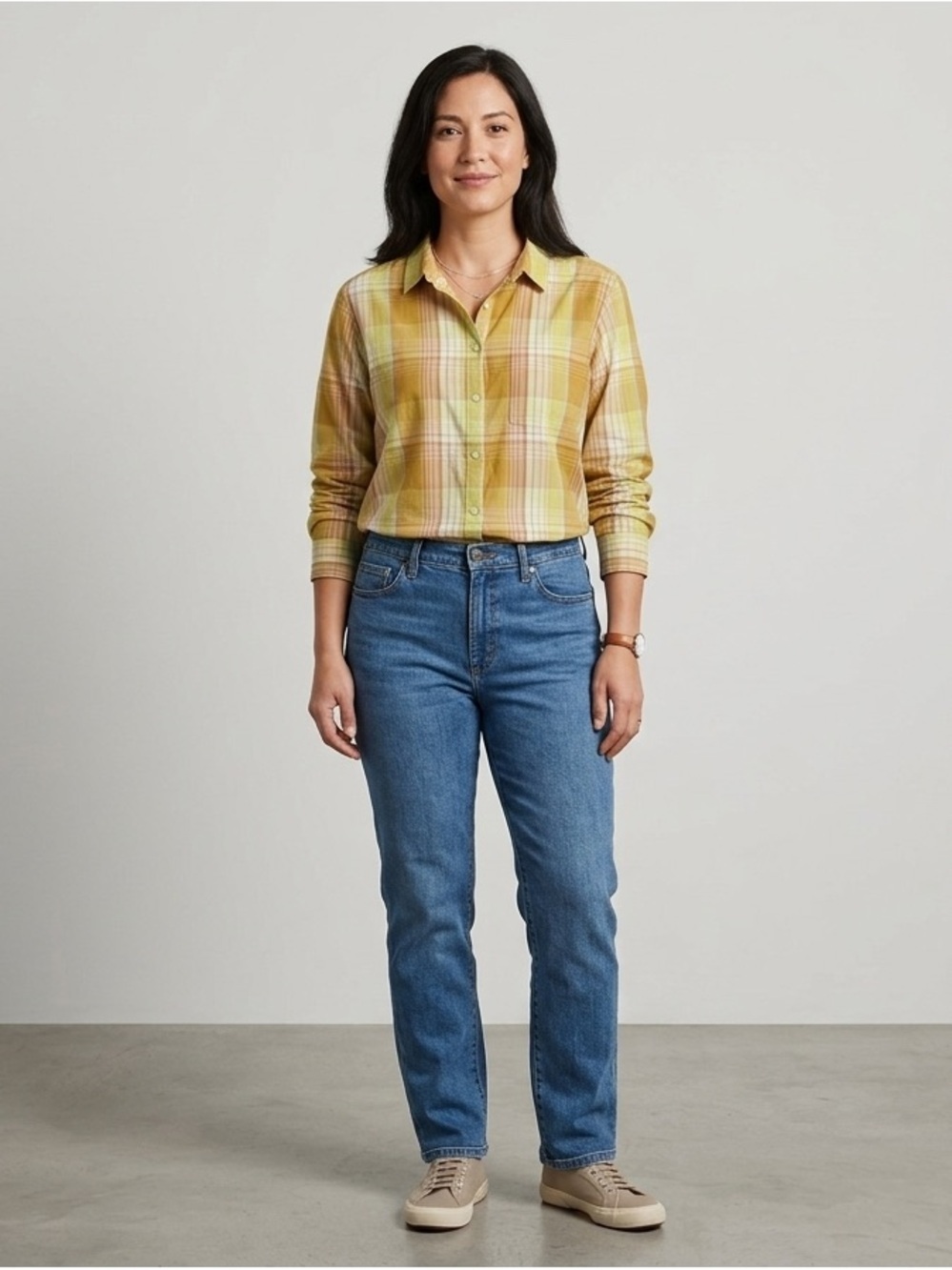 Eddie Bauer  Cotton blend plaid shirt XL Western